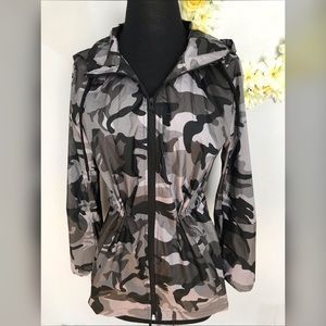 Charlotte Russe Camo Rain Jacket